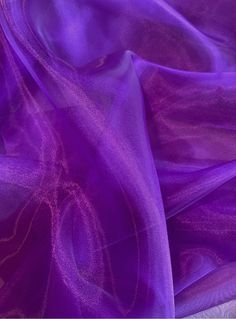 "purple sheer organza crystal organza in color Purple Description: 100% Polyester Crystal Organdy Width: 58/60\" inches Weight: 34 gm/sq m High quality sheer Crystal Organza Fabric perfect for Wedding Gowns, Apparel, Crafts and more organza is sold by the yard, orders more then 1 yard will be cut continuous  MORE COLORS ARE AVAILABLE ALL SALES ARE FINAL... Hi guys please make sure that before you make your purchase to remember that Per my Shop Policies and as noted in each listing: all sales are final. If you have any concerns or questions about a product- please address them *before* you make a purchase to ensure they meet your requirements. Contact us for assistance if you need any clarifications or help. thank you so much" Purple Gown Aesthetic, Purple Fabric Texture, Color Characters, Gown Aesthetic, Cute Business Cards, Fairy Wedding Dress, Colour Shades, Purple Gowns, Mood Images