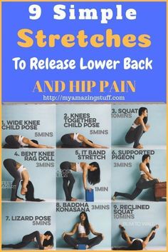 the 9 simple stretches to release lower back and hip pain