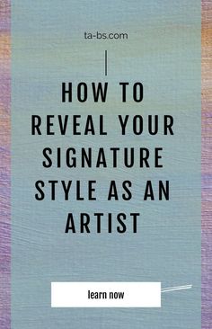 A lot of artists spend months or even years trying to chase that elusive signature stylethe one that defines them as an artistIn this blog post we’re going to talk about how to define your style as an artist and I’ll give you some tips to help you find your art styleHead to the Thriving Artists Business School blog to read moreand get expert tips on starting a business selling your paintingsselling art onlinemaking prints from paintings and becoming a full time artist. Best Signature Style, Find Your Art Style, Tips For Artists, Seascape Artists, Define Your Style, Cool Signatures, Art Biz, Art Advice, Art Retreats