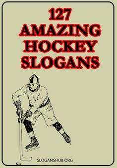 the book cover for 122 amazing hockey slogans