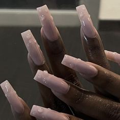 Bad Nails, Drip Nails, Pink French, French Acrylic Nails, Nails Only, French Tips, Square Acrylic Nails, Dope Nails