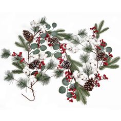 PRICES MAY VARY. 🎄Winter Garland Berries: 6Ft long Artificial Christmas Pine Garland with assorted wintry vegetation. Each holiday greenery garland have iron wire for easy hanging.Perfect to Decorate for the Holidays & Fall Indoor & Outdoor 🎄Indoor & Outdoor Use: The Christmas Pine Cone garland is a perfect for indoor, outdoor, fall decor, home, table, garden, mantel, fireplace, door frame, doorway, family parties, wedding decoration, Thanksgiving Day and Christmas Day. 🎄Crafted from plastic, Wedding Arch Swag, Table Runner Centerpiece, Fireplace Table, Table Runner For Wedding, Holiday Fireplace, Winter Garland, Christmas Pine Cones, Winter Greenery, Feuille Eucalyptus