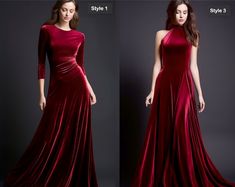 Maroon Velvet Retro Glam Maxi Dress Bridesmaid Dress Refined Technique, and Wrap Neck Vintage Elegance for a Timeless Look - Etsy UK Glam Bridesmaid, Unique Jumpsuits, Girls Party Wear, Indian Wedding Outfit, Lengha Choli, Retro Glam, Velvet Maxi Dress, Velvet Maxi, Vintage Elegance