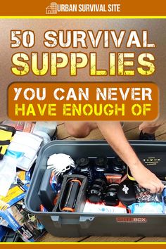 There are certain survival supplies that you really can't overdo. No matter how many of them you have, you could probably stand to get more. Emp Survival Checklist, Survival Must Haves, Prepper Ideas Survival Gear, Homestead Prepping, Prepper Ideas, Survival Prepping Diy, Survival Skills Emergency Preparedness, Water Survival, Diy Survival