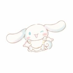 a drawing of a cute little bunny