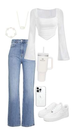 Simple Korean Outfits, Outfit Ideas For School Casual, Minimalist Summer Outfit, Affordable Winter Outfits, Summer City Outfits, Trendy Outfit Ideas, Blue Jean Outfits, Minimalist Summer, 2024 Outfits