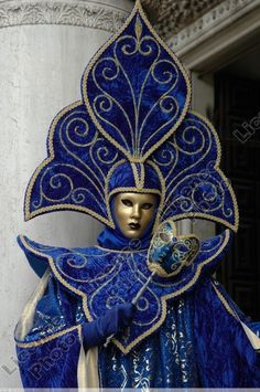 Venetian Masquerade, Mask Masquerade, Blue Mask