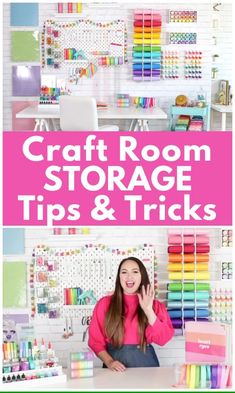 the craft room storage tips and tricks are great for kids to learn how to use them