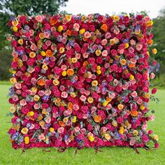 💐This artificial flower wall, resplendent with a riot of vibrant colors, is a striking display of boldness. The multicolored flowers, each hue representing different emotions from passion to joy, come together to create a festive atmosphere. It stands as a bold and beautiful backdrop that instantly infuses any event with a sense of celebration. Whether it's a lively wedding or a grand event, this flower wall adds a touch of exuberance. Its eye - catching design makes it an ideal choice for those seeking to make a statement with their decor. 🎉Each flower wall panel is crafted from high-quality fabric flowers attached to a durable cloth backing, ensuring a long-lasting and realistic appearance. Easy to set up, take down, pack, and transport, these roll-up flower wall panels provide a conve Artificial Flower Bedroom Wall, Rainbow Flower Wall, Colorful Flower Wall, Floral Wedding Backdrop, Roll Up Curtains, Curtain Flower, Easter 2025, Yellow Hydrangea, Artificial Flower Wall