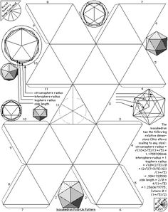 the diagram shows how to make an origami model with different shapes and sizes