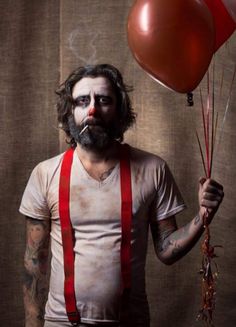 Killer Clown Makeup Male, Creepy Clown Makeup Male, Scary Clown Makeup Male, Male Clown Makeup, Scary Clown Makeup Creepy, Clown Portrait, Creepy Circus, Uhyggelig Halloween, Killer Clown