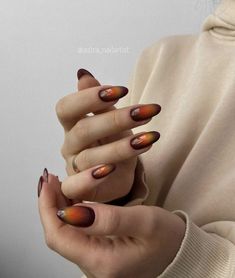 with beautiful long nails in black orange colors Nail Design Glitter, Aura Nails, Nagellack Trends, October Nails, Nagel Tips, Orange Nails, Dream Nails, Fire Nails, Funky Nails