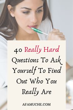 Hard Questions To Ask, 40 Questions, Deep Questions To Ask, Questions To Ask Yourself, Personal Growth Motivation, Hard Questions, Deep Questions, Self Confidence Tips