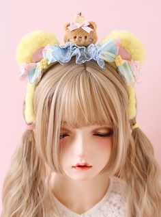 Bear Headband, Bear Pink, Bear Decor, Bear Ears, Little Bear, Sweet Lolita, Body Measurements, Bra Sizes, Art Inspo