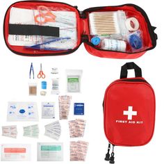 About this item: First Aid Kit Portable Outdoor Emergency Survival Set 120 Pcs The first aid kit, the bold cross mark, lets anyone know what it means and finds it in the first place. It is very suitable for home and outdoor teams to carry first aid supplies. Can receive all kinds of pills and pills, boron tape, tape, small blade, lighter and so on. There are interlayer, emergency package, convenient for the classification of drugs placed, emergency situations easy to find. Although small, but it Wilderness First Aid, Period Kit, First Aid Supplies, Camping Items, Aid Kit, First Aid Kit, First Place, Emergency Preparedness, First Aid