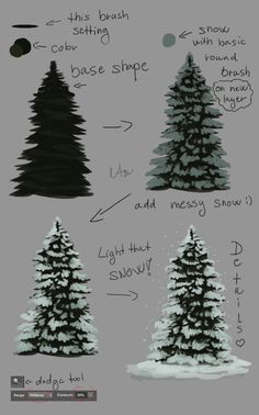 how to draw a christmas tree in stages