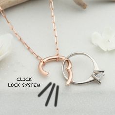 ❤️️Lockable Ring Holder Necklace is definitely a very necessary accessory for you if you have to take off your ring. Ring holder with locking system so that your precious rings are never lost ❤️️The Ring Saver Necklace is made of sterling silver and is very durable for many years of use. It is a very useful gift for women whose fingers swell during pregnancy. Pregnant Woman Gift ❤️️Wedding Ring Keeper Necklace is a very useful gift for healthcare professionals. Gift For Vet Gift For Nurse or Gif Rose Gold Metal Ring Jewelry As Gift, Ring Necklace Holder, Ring Holder Pendant, Gifts For Pregnant Women, Engagement Ring Holders, Engagement Ring Necklace, Ring Holder Necklace, Precious Rings, Gift For Nurse