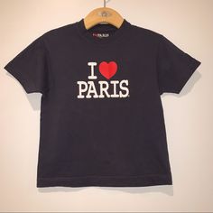 I Love Paris Graphic Tee Unisex Size 6 Purchase In Paris It’s Brand New With Out Tags Msrp $45 Paris Shirt Ideas, Paris Tshirt Designs, Paris Graphic, I Love Paris Tshirt, Paris Tee, Paris Shirt, Love Paris, I Love Paris, Nice Outfits