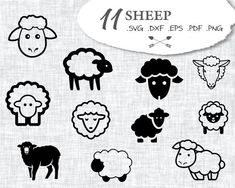 sheep svg files for cricut and silhouette