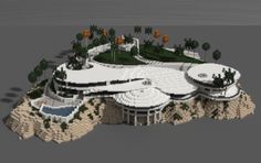 Minecraft Court House, Stark Mansion, Minecraft Schematics, Villa Minecraft, Mine Minecraft