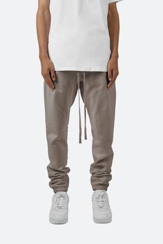 Every Day Sweatpants - Earth | mnml | shop now Cotton Sweats With Elastic Waistband For Fall, Everyday Cotton Sweatpants With Drawstring, Cotton Sweatpants With Straight Hem For Fall, Cotton Sweatpants With Drawstring And Relaxed Fit, Cotton Sweats With Elastic Waistband For Streetwear, Fall Cotton Sweatpants With Straight Hem, Cotton Sweats With Comfort Waistband For Streetwear, Comfort Waistband Cotton Sweats For Streetwear, Cotton Sweatpants With Straight Hem