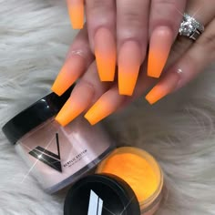 Toenail Designs, Matte Nail Art, Yellow Nail, Ombre Acrylic Nails, Matte Nails Design, Nail Art Ombre, Color Nails, Care Kit, Neon Nails