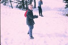 Playing in the snow at Yosemite circa 1969 Winter Jackets