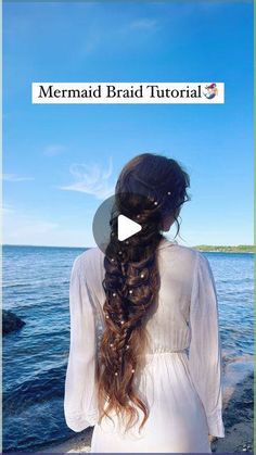 Easy Mermaid Hairstyles, Mermaid Hair Braid, Mermaid Braids Tutorial, Mermaid Braids Hairstyles, Little Mermaid Hairstyle, Renfaire Hair, Mermaid Hairstyle, Mermaid Hairstyles, Diy Bridal Hair