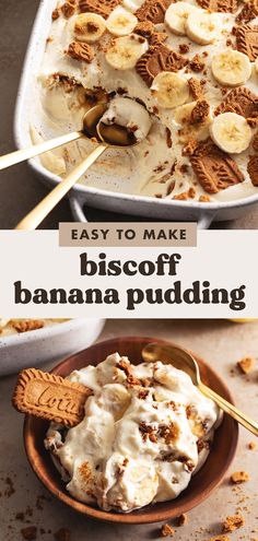 an easy to make biscoff banana pudding recipe