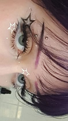 Star Makeup Drawing, Pinterest Makeup, Dope Makeup, Astral Projection, Edgy Makeup