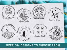 over 50 designs to choose from