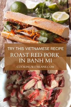 vietnamese roast beef pork in banh mi is an easy and delicious recipe that's ready in under 30 minutes