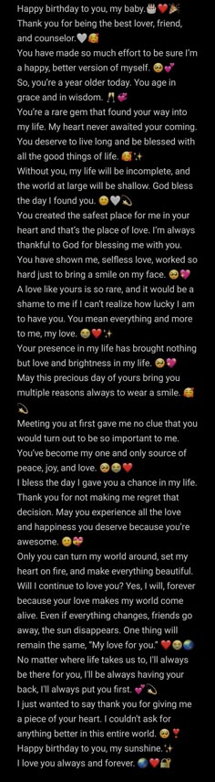 LONG HEART WARMING MESSAGE FOR YOUR BOYFRIEND 💕 Birthday Wish Message, Message For Your Boyfriend, Aesthetic Fashion Design, Long Birthday Wishes, Happy Birthday Paragraph, Aesthetic Captions For Instagram, Birthday Paragraph, Dressing Table Ideas