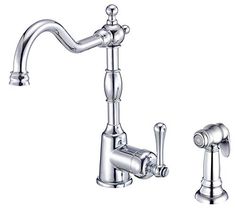 a faucet with two handles and nozzles