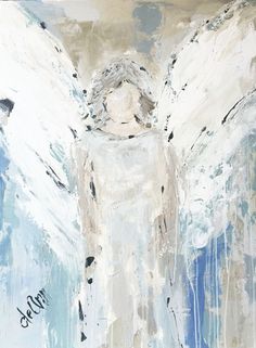 Guardian Angel - Deann Art Brave Wings, Archangel Gabriel, Angels Among Us, Angel Painting, Guardian Angels, Drip Painting, Flesh And Blood, San Rafael, Angel Art