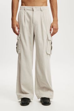 Baggy Pleat Cargo PantCotton On Men - Baggy Pleat Cargo Pant - Light Stone CordCotton On | Men | Clothing | PantsCotton On | Men | Clothing | PantsCotton On | Men | Clothing | Pants Long Sleeve And Shorts, Clothing Pants, Blouse Jeans, Denim Coat Jacket, Cargo Pant, Cheeky Bikinis, Skirt Leggings, Shirt Skirt, Shop Swimwear