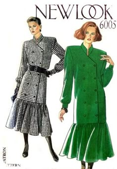 60s Vintage Fashion, 80s Fashion Outfits, Vintage Clothes Patterns, Fashion Through The Decades, Fashion Illustration Vintage, Fashion Design Collection