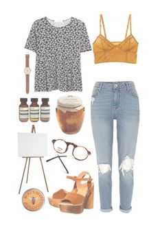 You Are My Honey Bunches Of Oats by sierrabrett44 on Polyvore featuring MANGO, Intimately Free People, Office, J.Crew, Burt's Bees and Aesop Honey Bunches Of Oats, My Honey, Burt's Bees, Outfits For Teens, Mustard Yellow, Spring Summer Fashion, Spring Outfits, Dress To Impress