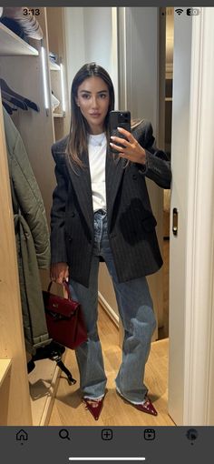 Elegantes Outfit Damen, Winter Mode Outfits, Blazer Outfit, Looks Chic, Blazer Outfits