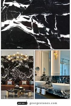 Here is Black Statuario Marble