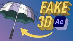 the fake 3d image is being used to make it look like an umbrella