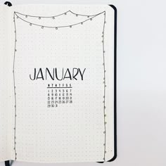 Note Ideas, January Bullet Journal, Bullet Journal 2020, Goals Bullet Journal, Bullet Journal 2019, Bullet Journal Font, Bullet Journal Cover Page, Journal Fonts, Book Diy