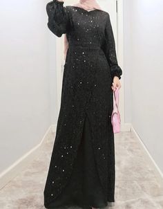 Super Elegant Long Party Dress For WomenProcessing Time 15-20 Business Days Approx. length of the abaya is 52-58 Inches depends on your size selection. Sequins Decoration Approx. weight of 1 Kg Long length Dress Made from soft fabric 80-90% Polyester Care: Dry clean/Hand Cold Wash Recommended.Note: Hijab and Band shown in the picture is NOT included in the order.Item color displayed in photos may be showing slightly different on your monitor, and please choose the correct color.Please allow 2-3c Modest Evening Dress, Party Dress For Women, Long Length Dresses, Long Party Dress, Sequin Decor, Muslim Dress, Abaya Dress, Hip Dress, Party Dress Long