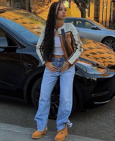 Timbs Outfits Women, Timberland Outfit, Monochromatic Fashion, Streetwear Inspo