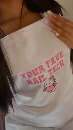 Nail Tech Hoodie, Nail Tech Apron, Nail Tech Merch, Nail Tech Vision Board Ideas, Nail Tech Life, Nail Tech Pfp, Nail Tech Outfits, Nail Tech Graduation