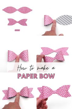 how to make a paper bow