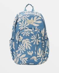 Discover the perfect companion for your everyday adventures: Our Billabong Roadie Backpack, with fabric, compartments, pockets, straps and closure for a 31 L capacity. Enjoy the padded shoulder straps and mesh back panel for extra comfort, plus an embroidered front patch to show off your style. Billabong Backpack, Cute Backpacks For School, Billabong Surf, Cute Backpacks, Blue Backpack, Purse Accessories, Bag Dress, School Backpacks, Women's Bags