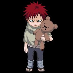 a person with red hair holding a teddy bear in their arms and staring at the camera