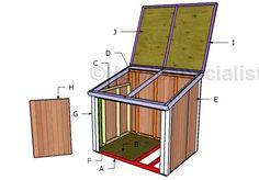 the inside of a shed with measurements for the door and floor area, including an opening to