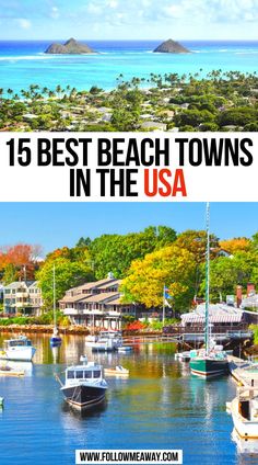 Best Beach Towns in the USA Best Beach Vacations, Usa Trips, Us Beach Vacations, Maine Beach, Prettiest Beach, Usa Beach, Vacations In The Us, Travel America, Beach Towns